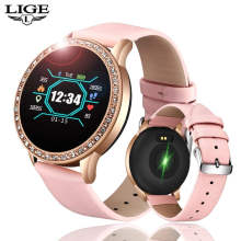 Lige BW0079 Latest Diamond Women Smart Watches Health Reminder Sport Business Mobile Watch